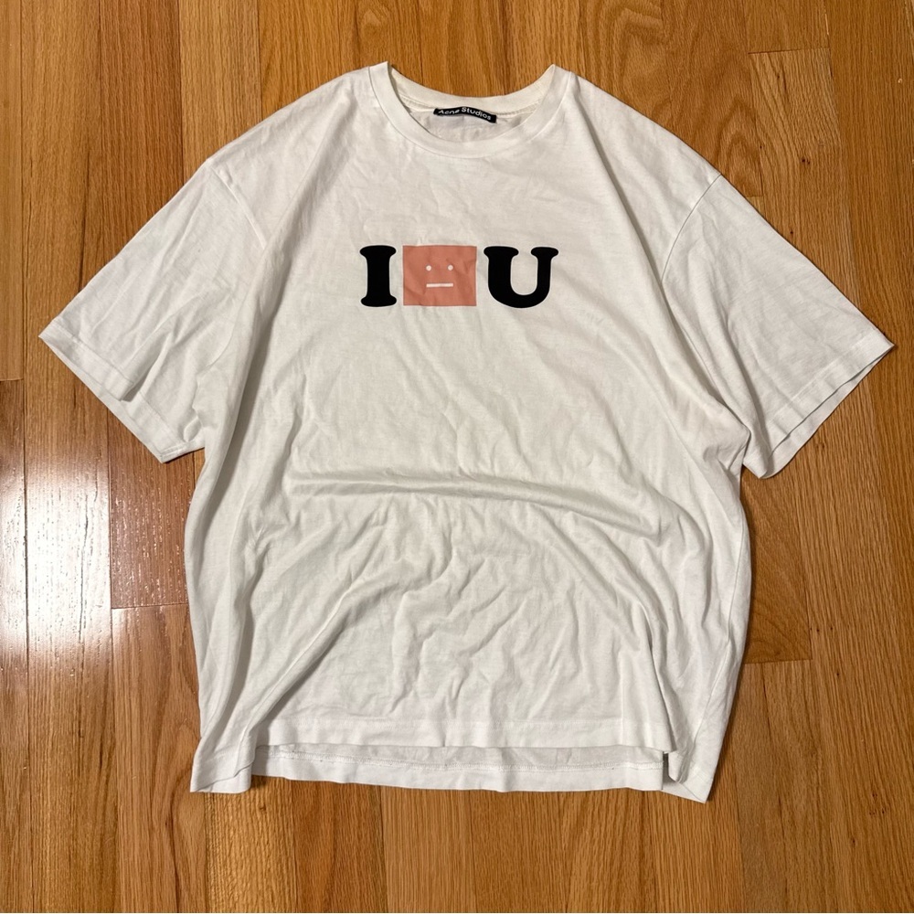 Acne Studios face cotton jersey tee tshirt